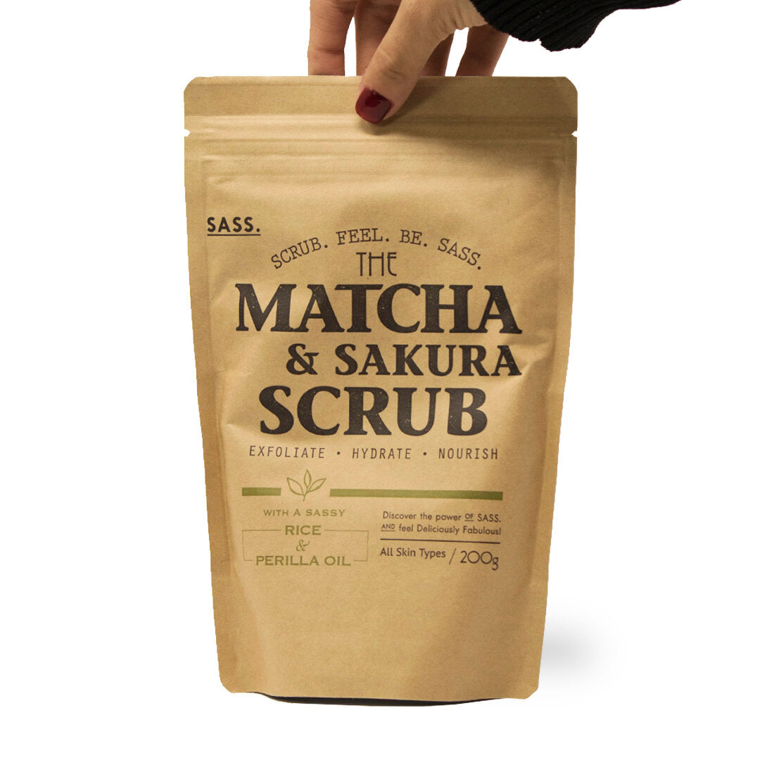 Exfoliante de Matcha & Sakura  200g - SASS